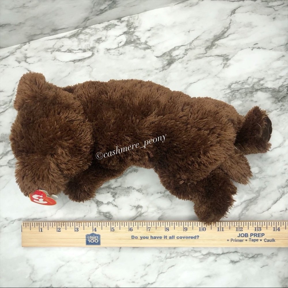 Ty Classic Nuzzle Puppy Plush Floppy Chocolate Brown Dog Vintage 2010 - Picture 5 of 8